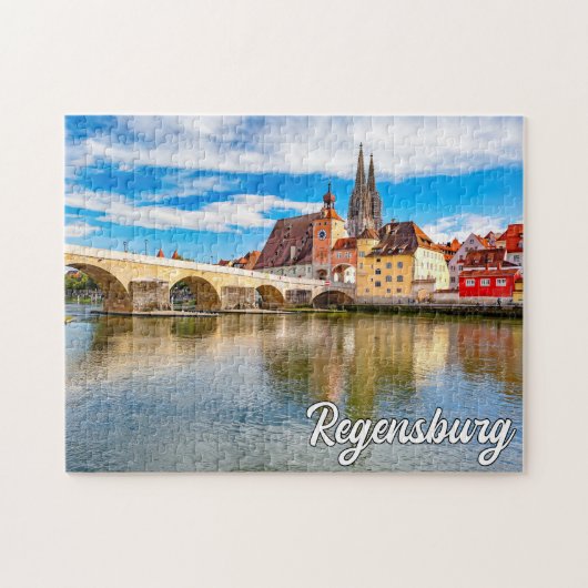 Mooi Regensburg, Duitsland Legpuzzel (Horizontaal)