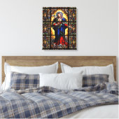 Mooi Religieus heilig hart van Maagd Mary Canvas Afdruk (Insitu (Slaapkamer))