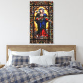 Mooi Religieus heilig hart van Maagd Mary Canvas Afdruk (Insitu (Slaapkamer))