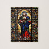 Mooi Religieus heilig hart van Maagd Mary Legpuzzel (Verticaal)