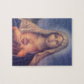 Mooi Religieus heilig hart van Maagd Mary Legpuzzel (Horizontaal)