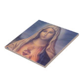 Mooi Religieus heilig hart van Maagd Mary Tegeltje (Zijkant)