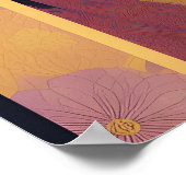 Mooi, retro, art deco, jaren '30 dame portret, chi poster (Hoek)