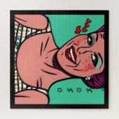 Mooi Retro Pop Art XOXO Legpuzzel (Horizontaal)