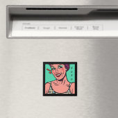 Mooi Retro Pop Art XOXO Magneet (Insitu (Vaatwasser))