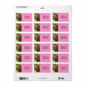 Mooi Rhododendron-label Etiket (Full Sheet)