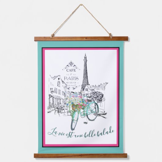 Mooi ritje (Frans) Hangend Wandkleed (Voorkant)