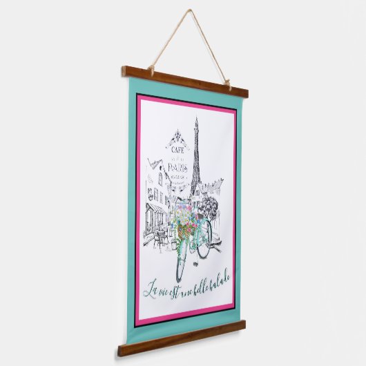 Mooi ritje (Frans) Hangend Wandkleed (Gebogen)