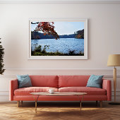 Mooi Riverside Uitzicht Foto Afdruk