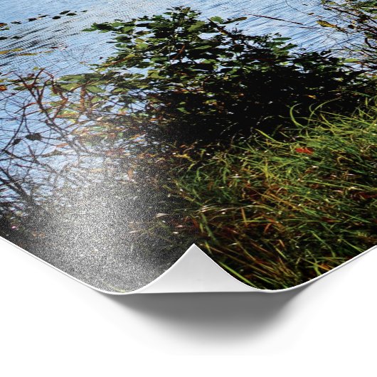 Mooi Riverside Uitzicht Foto Afdruk (Hoek)