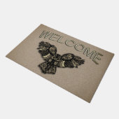 Mooi Roestend welkom Deurmat (Schuin)