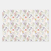 Mooi Romantisch Klein Licht Waterverf Wildbloem Inpakpapier Vel (Voorkant 3)