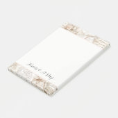 Mooi Romantische Crème Ivoor Kleuren Liefdesbrieve Post-it® Notes (Schuin)