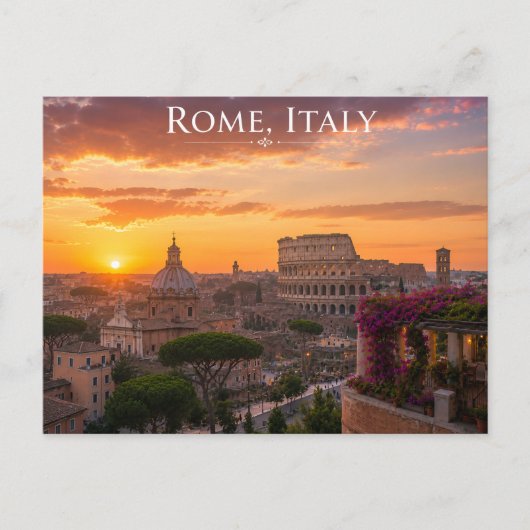 Mooi Rome Italië Briefkaart (Voorkant)
