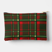 Mooi rood en groen geruite patroon etui (Achterkant)