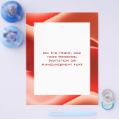 mooi rood flyer (Enkel)