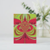 Mooi rood geel ontwerp. Inspiratie vector co Briefkaart (Staand voorkant)