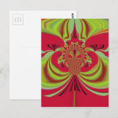 Mooi rood geel ontwerp. Inspiratie vector co Briefkaart (Voorkant / Achterkant)