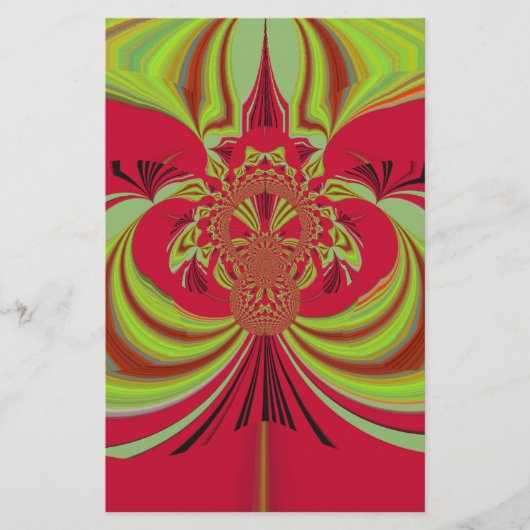 Mooi rood geel ontwerp. Inspiratie vector co Briefpapier (Voorkant)