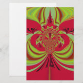 Mooi rood geel ontwerp. Inspiratie vector co Briefpapier (Voorkant / Achterkant)