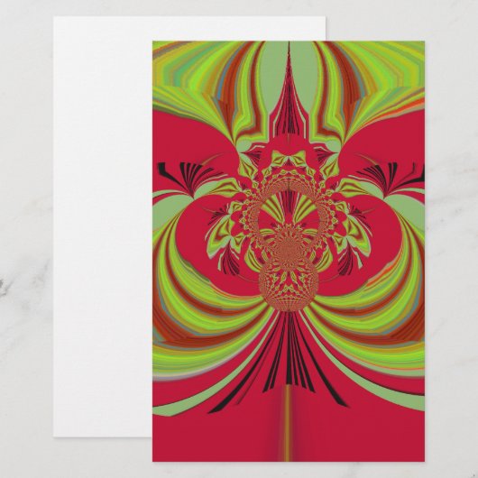 Mooi rood geel ontwerp. Inspiratie vector co Briefpapier (Voorkant / Achterkant)