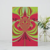 Mooi rood geel ontwerp. Inspiratie vector co Briefpapier (Staand voorkant)