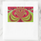 Mooi rood geel ontwerp. Inspiratie vector co Rechthoekige Sticker (Tas)