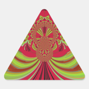Mooi rood geel ontwerp. Inspiratie vector co Sticker