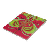 Mooi rood geel ontwerp. Inspiratie vector co Tegeltje (Zijkant)