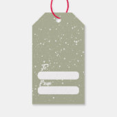 Mooi rood kardinaal kerstcadeau Label Cadeaulabel (Achterkant)