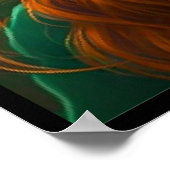 Mooi rood meisje anime Poster (Hoek)