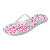 Mooi Rood Roze Hart van Harten FlipFlops Teenslippers (Schuin)