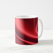 Mooi rood satin koffiemok (Voorkant rechts)