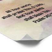 Mooi Roos Bijbel Verse Art Poster (Hoek)