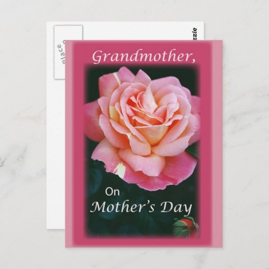 Mooi Roos Briefkaart (Voorkant / Achterkant)