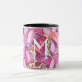 Mooi Roos en roze bloem Mok (Midden)