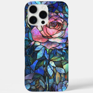 Mooi Roos Faux Glas in lood Design iPhone 16 Pro Max Hoesje