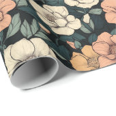 Mooi Roos Flower Destination Wrapping Paper Cadeaupapier (Rol Hoek)