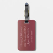Mooi Roos Gold Bagagelabel (Achterkant verticaal)