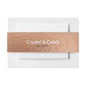 Mooi Roos Gold-effect Uitnodigingen Wikkel (Voorkant Voorbeeld)