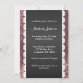 Mooi Roos Gold Glitter Vrijgezellenfeest Kaart (Achterkant)