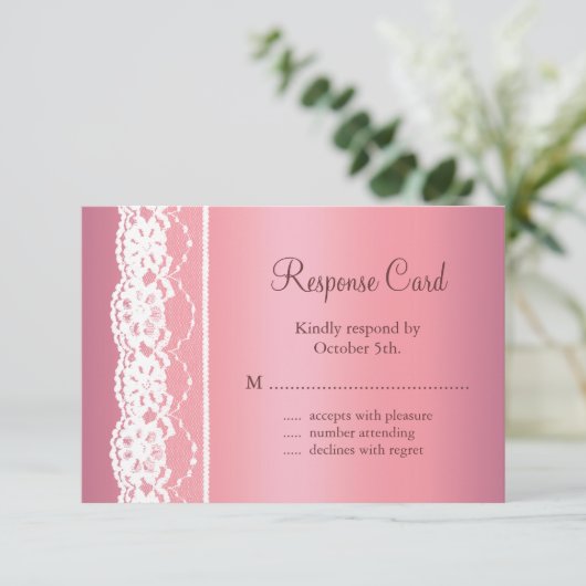 Mooi Roos Gold RSVP (Staand voorkant)