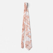 Mooi Roos Gold Sparkle-marmer-patroon Stropdas (Achterkant)