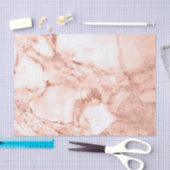 Mooi Roos Gold Sparkle-marmer-patroon Tissuepapier (Craft)