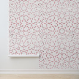 Mooi roos goud behang