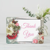 Mooi Roos - Hartelijk dank Bedankkaart (Staand voorkant)