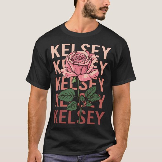 Mooi Roos - Kelsey Naam T-shirt (Voorkant)