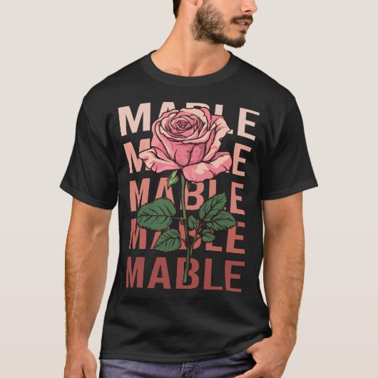 Mooi Roos - Mable Naam T-shirt (Voorkant)