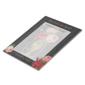 Mooi Roos Mason Jar Vrijgezellenfeest Game Notitieblok (Schuin)