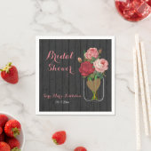 Mooi Roos Mason Jar Vrijgezellenfeest Servetten (Insitu)